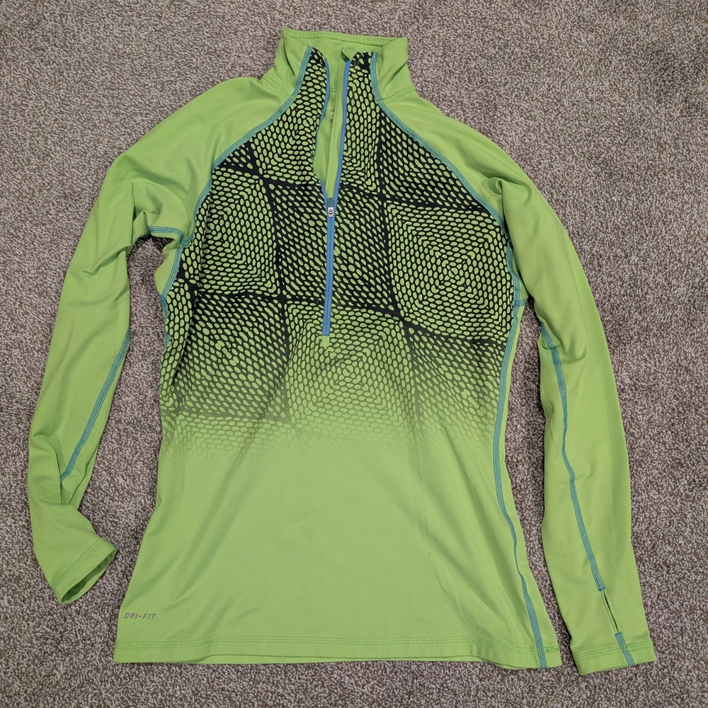 Nike Pro Women's Lime Green Top Large